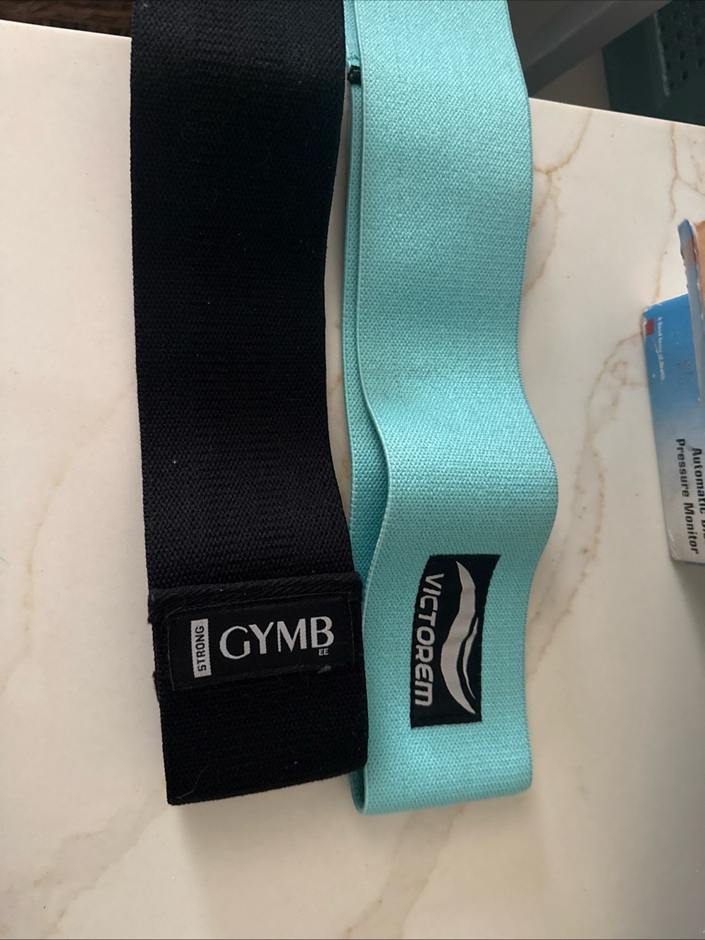 Set of 2 Resistance Booty Bands - Black & Mint